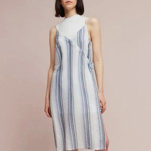 Anthropologie "Akemi + Kin" Blue and White Stripe Dress - Size XL